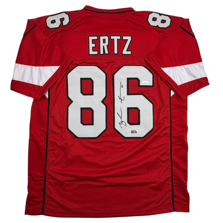 Autographed/Signed Zach Ertz Arizona Red Football Jersey JSA COA