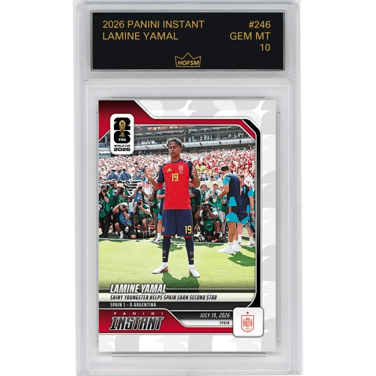 Graded 2026 Panini Instant World Cup Lamine Yamal #246 Soccer Card HOFSM 10