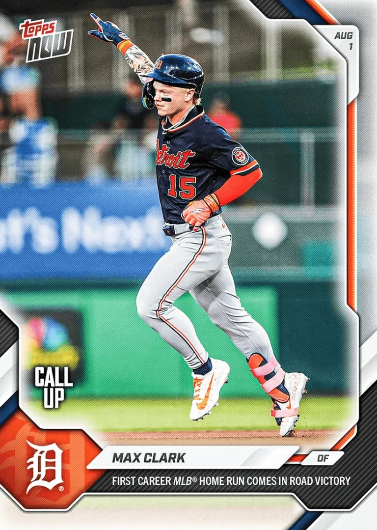 2026 Topps Now Max Clark #509 Detroit Tigers Rookie RC Baseball Card