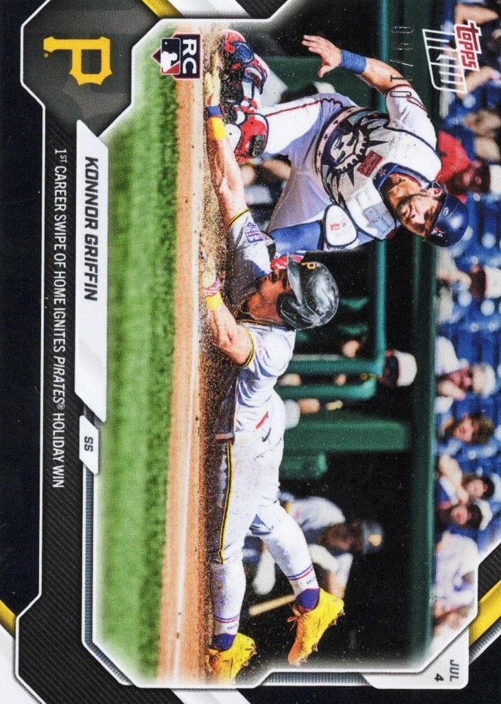 2026 Topps Now Konnor Griffin #414 Black Foil /10 Rookie RC Baseball Card