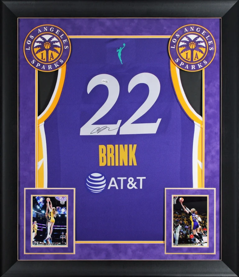 Sparks Cameron Brink Authentic Signed Purple Nike Framed Jersey JSA #CL31414