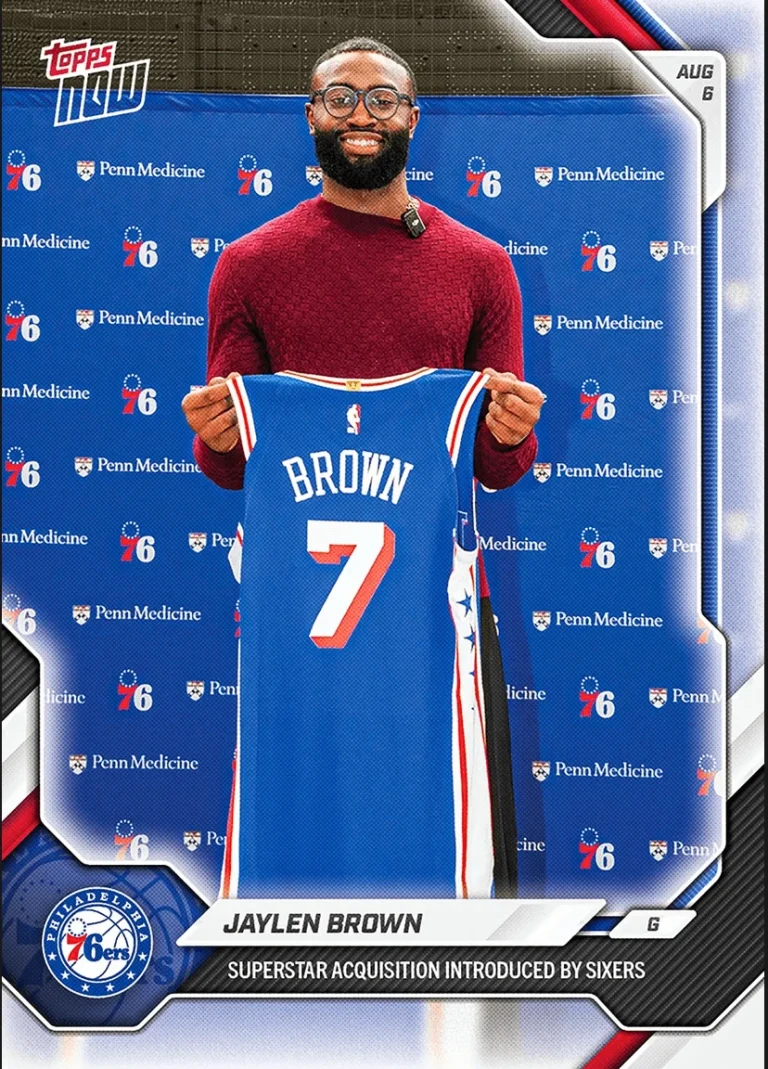2026 Topps Now Jaylen Browns  #OS04 Philadelphia 76ers Basketball Card
