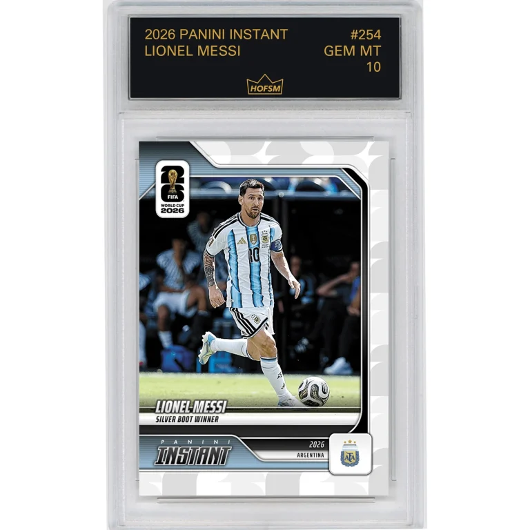 Graded 2026 Panini Instant World Cup Lionel Messi #254 Soccer Card HOFSM 10