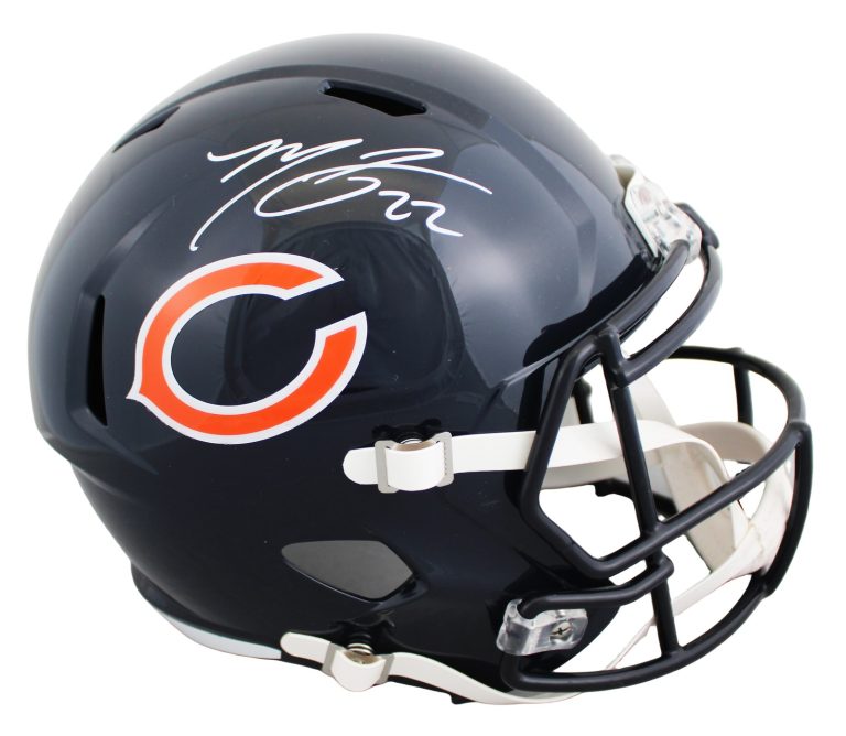 Bears Matt Forte Authentic Signed Full Size Speed Rep Helmet BAS Witnessed