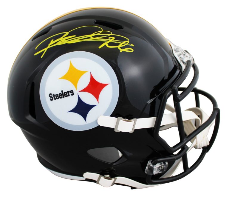 Steelers Rod Woodson Authentic Signed Full Size Speed Rep Helmet BAS Witnessed