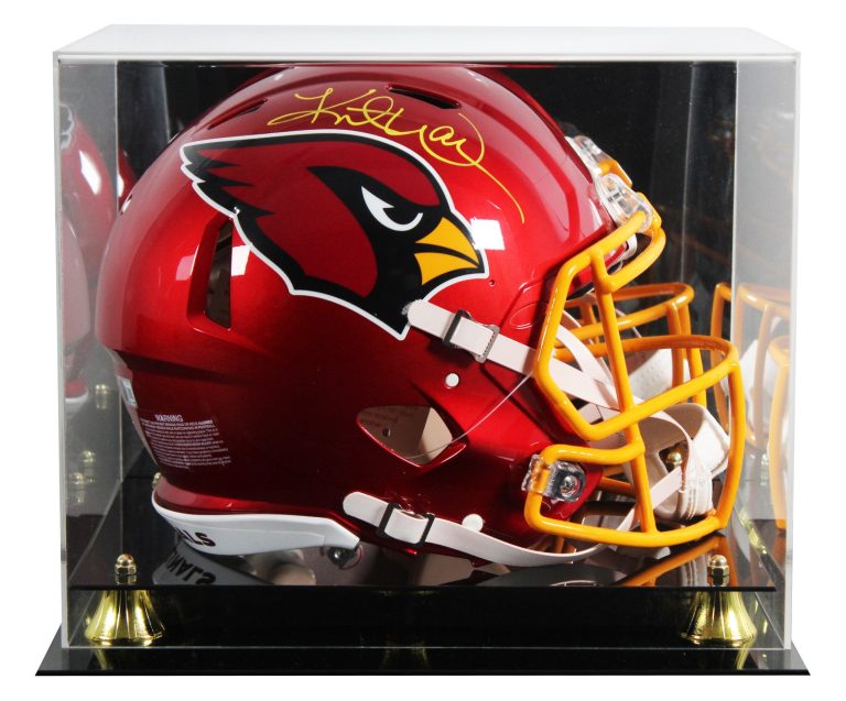 Cardinals Kurt Warner Signed Flash Full Size Speed Proline Helmet W/ Case BAS W