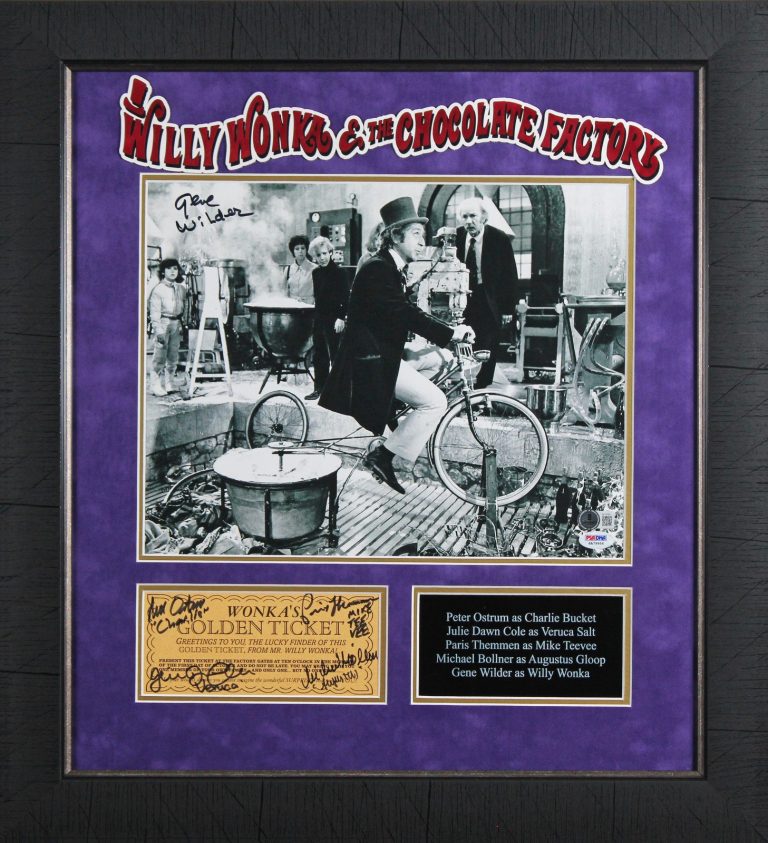 (5) Wilder, Ostrum, Cole, Themmen & Bollner Signed Framed Display BAS #AE13793
