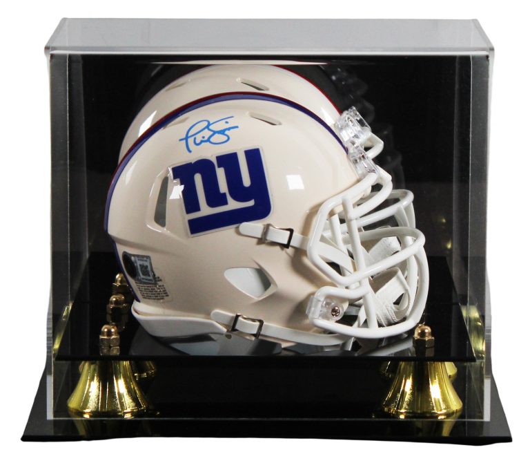 Giants Phil Simms Authentic Signed Retro Speed Mini Helmet W/ Case BAS Witnessed