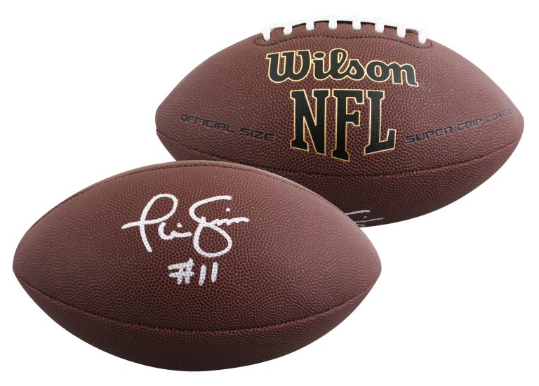 Giants Phil Simms Authentic Signed Wilson Super Grip Nfl Football BAS Witnessed