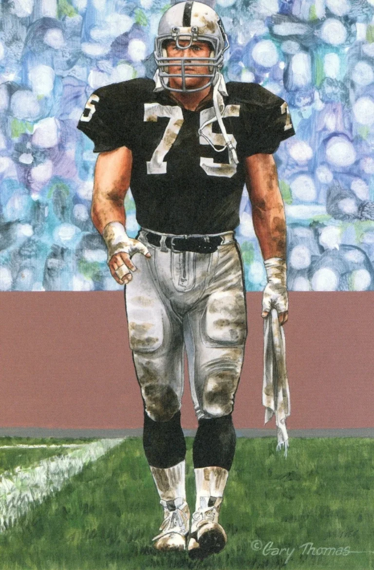 Howie Long Oakland Raiders Goal Line Art Card Class of 2000 58106