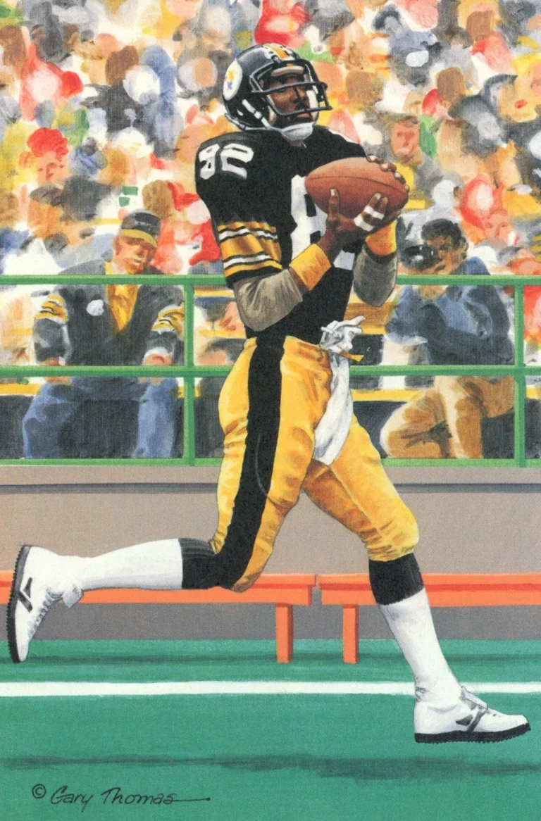 John Stallworth Pittsburgh Steelers Goal Line Art Card Class of 2012 58157