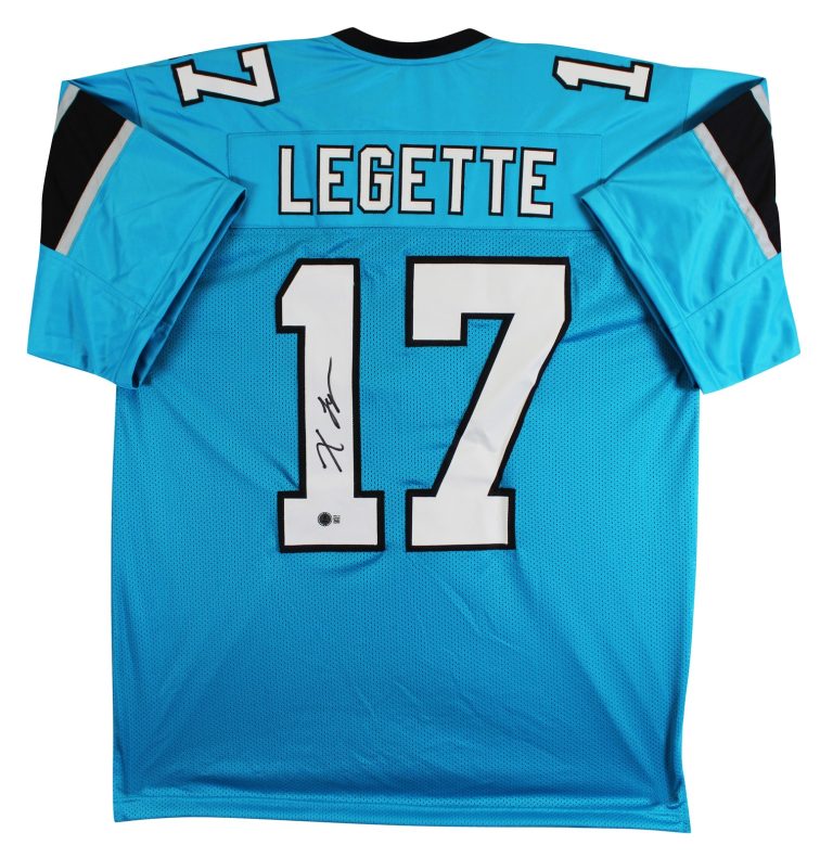 Xavier Legette Authentic Signed Blue Pro Style Jersey BAS Witnessed #2W501126