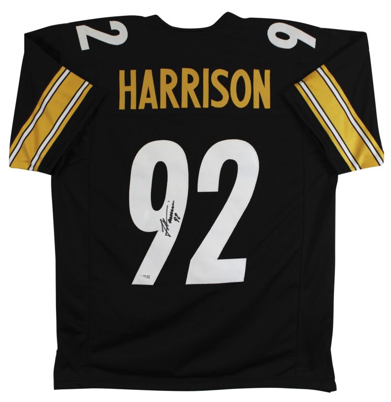 James Harrison Authentic Signed Black Pro Style Jersey Autographed JSA
