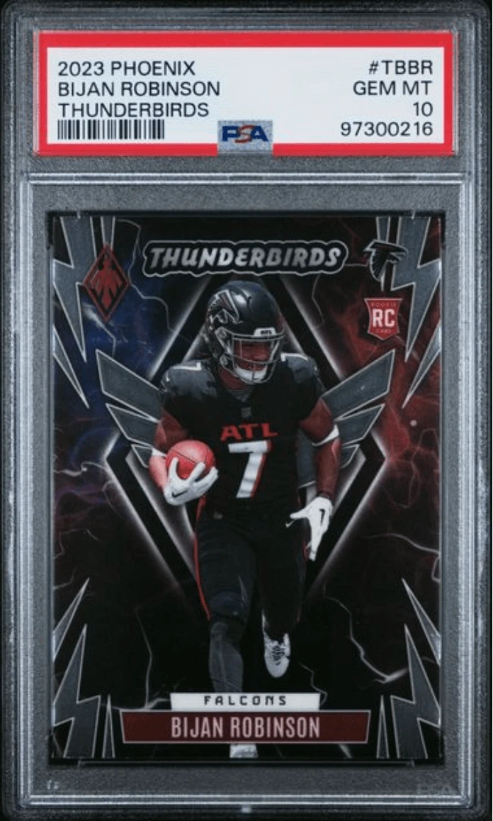 Graded 2023 Phoenix Bijan Robinson #TBBR Thunderbirds Rookie Card PSA 10