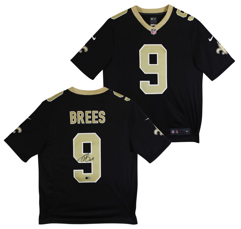 Saints Drew Brees Authentic Signed Black Nike Limited Jersey BAS Witnessed