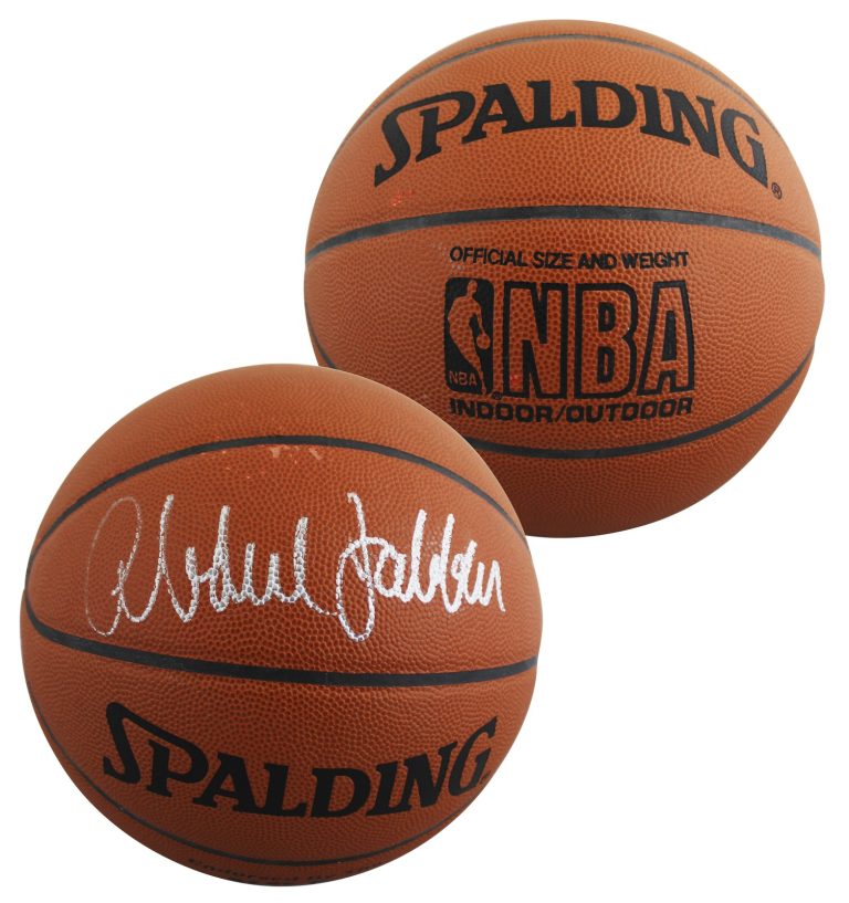 Lakers Kareem Abdul-Jabbar Authentic Signed Spalding I/O Basketball JSA #CN30652