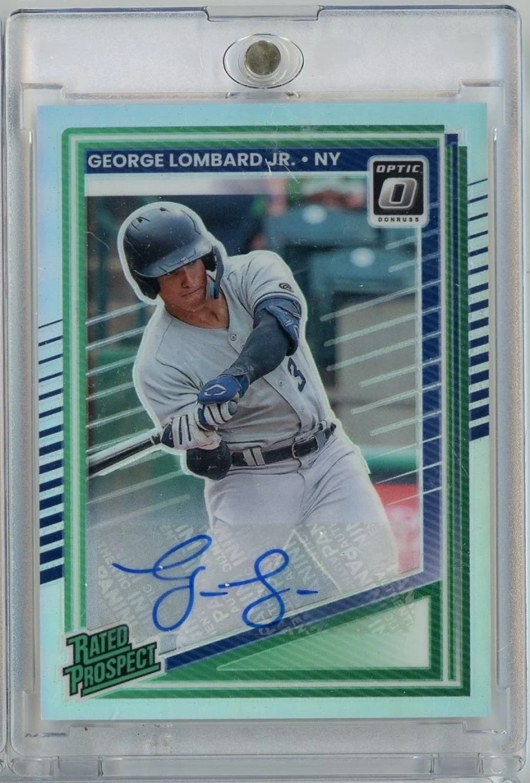 Graded 2025 Donruss Optic George Lombard Jr #108 Auto Prizm Refractor RC