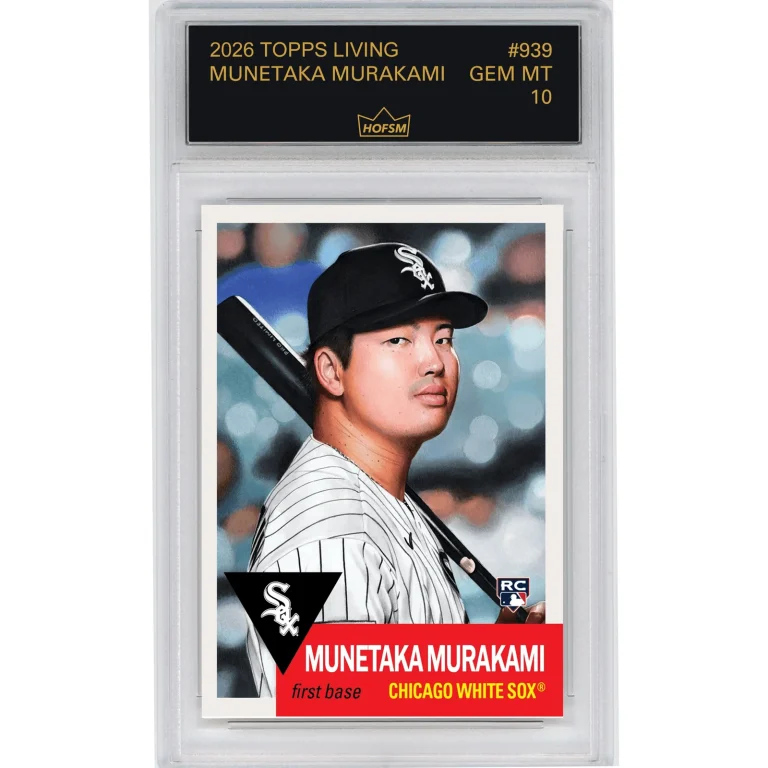 Graded 2026 Topps Living Munetaka Murakami #939 RC Baseball Card HOFSM 10