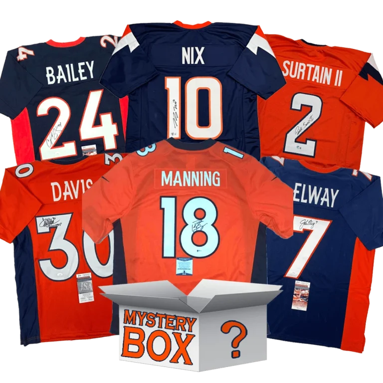 Autographed/Signed Denver Jersey Mystery Box PSA JSA or Beckett COA