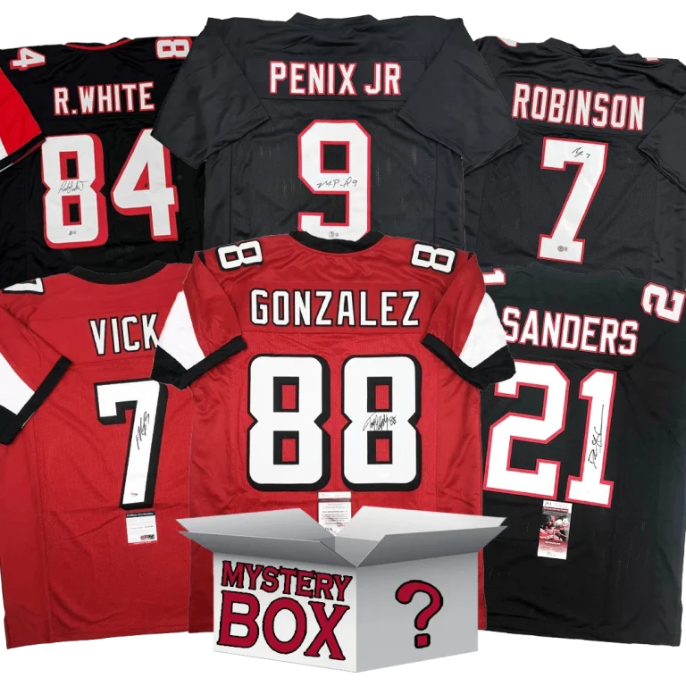 Autographed/Signed Atlanta Jersey Mystery Box PSA JSA or Beckett COA