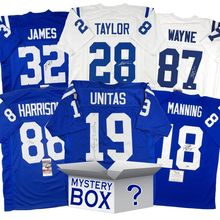 Autographed/Signed Indianapolis Jersey Mystery Box PSA JSA Beckett COA