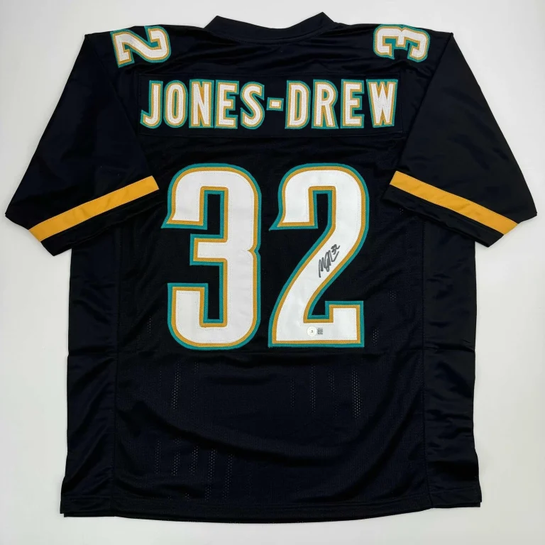 Autographed/Signed Maurice Jones-Drew Jacksonville Black Jersey BAS COA