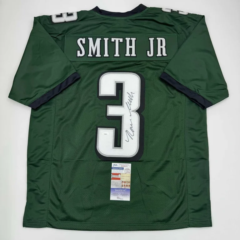 Autographed/Signed Nolan Smith Jr. Philadelphia Green Jersey JSA COA