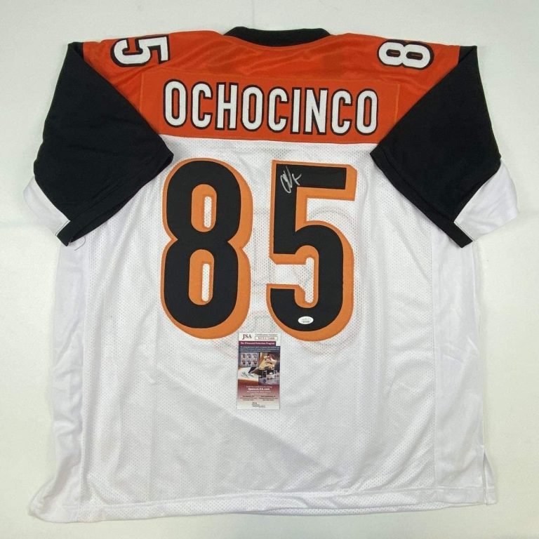 Signed CHAD OCHOCINCO (Johnson) Cincinnati White Jersey JSA COA Auto