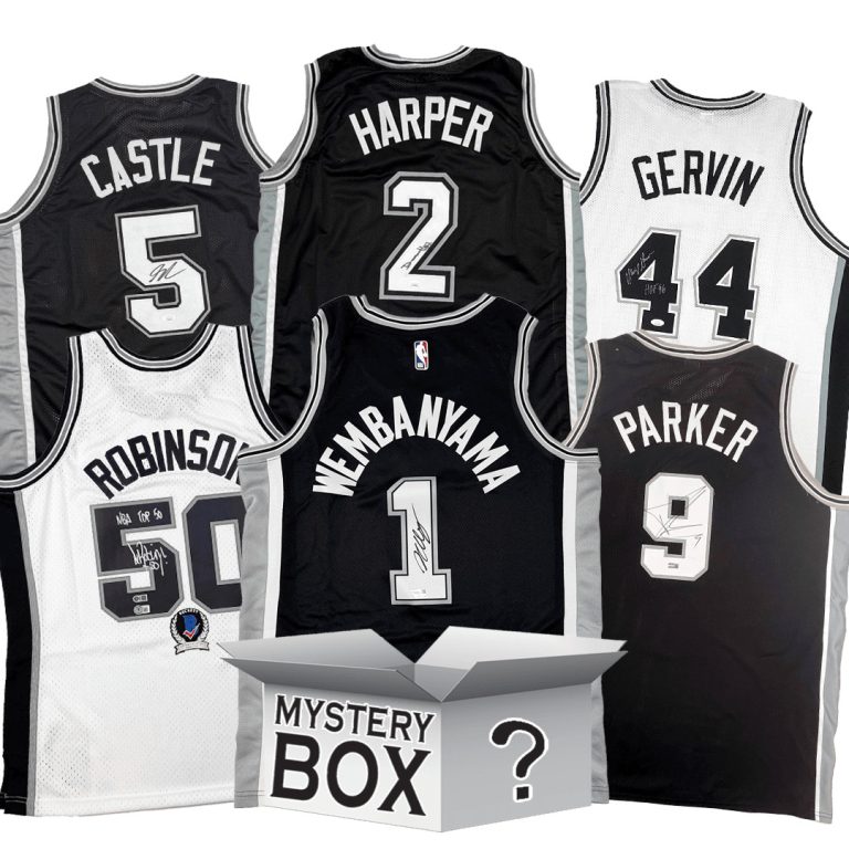 Autographed/Signed San Antonio Jersey Mystery Box PSA JSA BAS COA