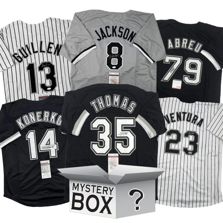 Autographed/Signed Chicago Jersey Mystery Box with PSA JSA Beckett COA