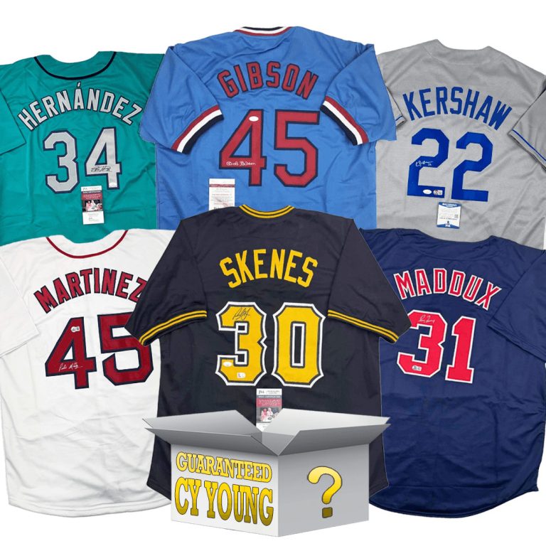 Cy Young Autographed/Signed Jersey Mystery Box with PSA JSA Beckett COA