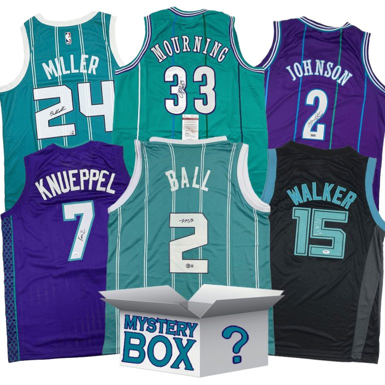Autographed/Signed Charlotte Jersey Mystery Box PSA JSA Beckett COA