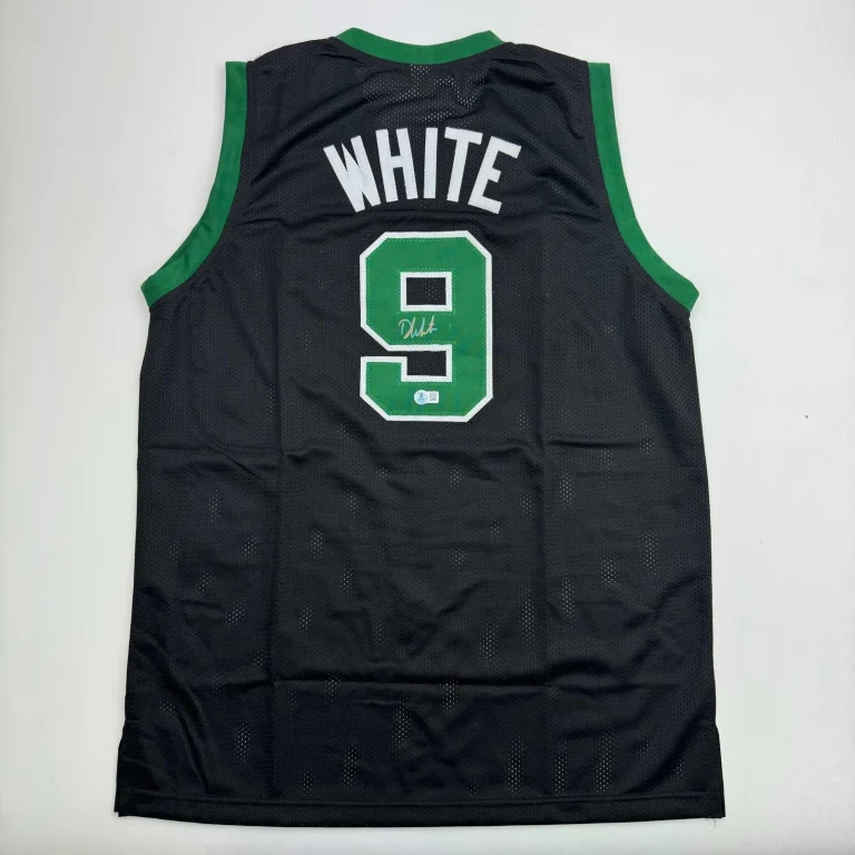 Autographed/Signed Derrick White Boston Black Jersey Beckett BAS COA