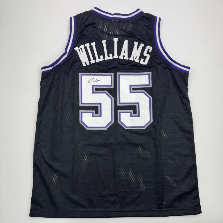 Autographed/Signed JASON WILLIAMS Sacramento Black Jersey PSA/DNA COA