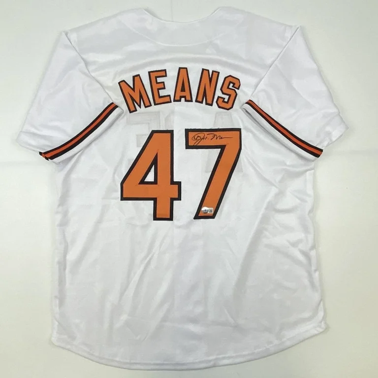Autographed/Signed John Means Baltimore White Jersey Beckett BAS COA