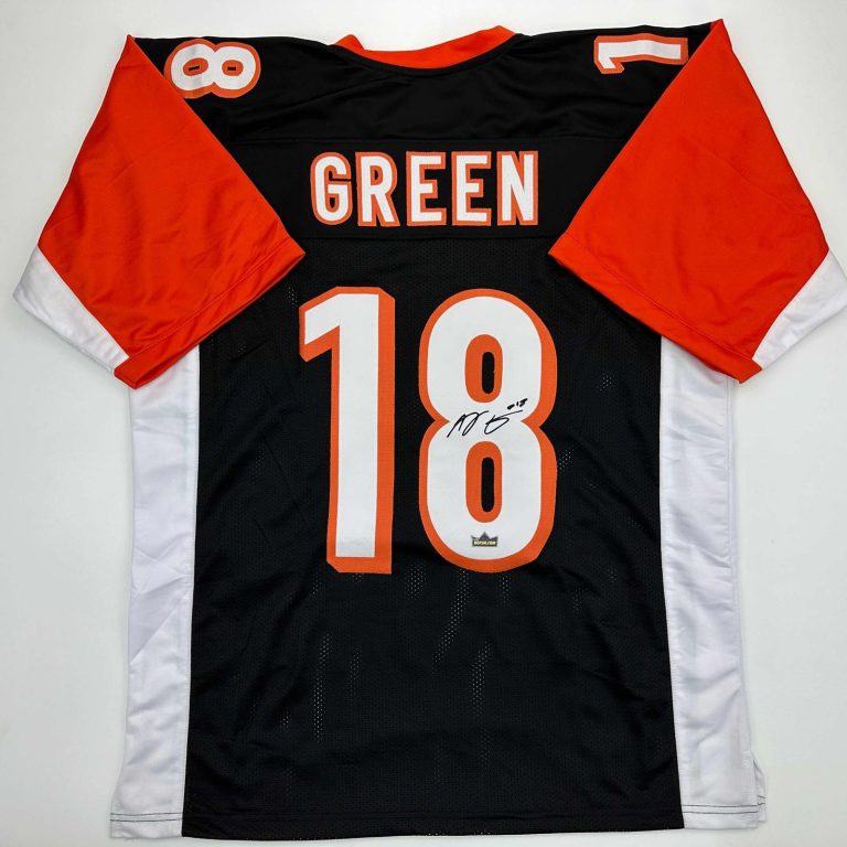 Facsimile Autographed A.J. AJ Green Cincinnati Black Jersey Size Mens XL