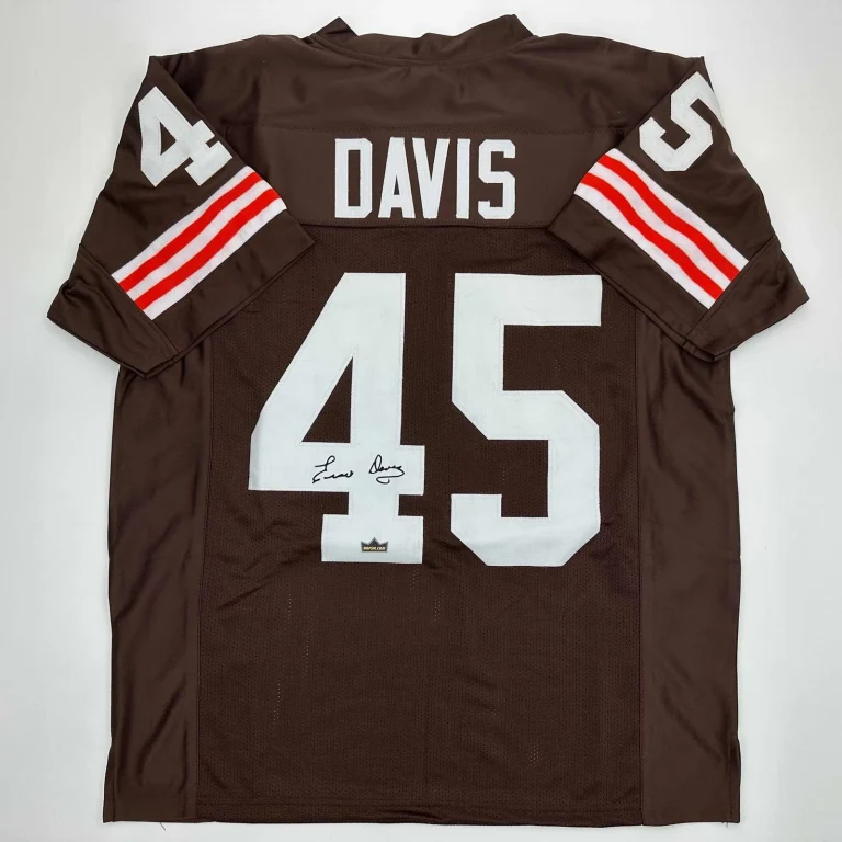 Facsimile Autographed Ernie Davis Cleveland Brown Jersey Size Men's XL