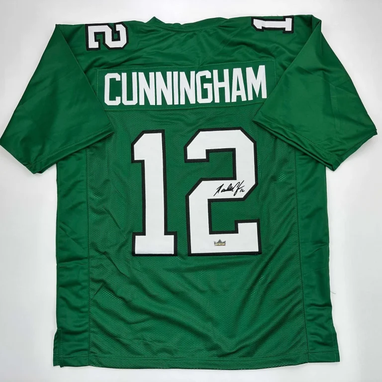 Facsimile Autographed Randall Cunningham Philadelphia Green Jersey XL