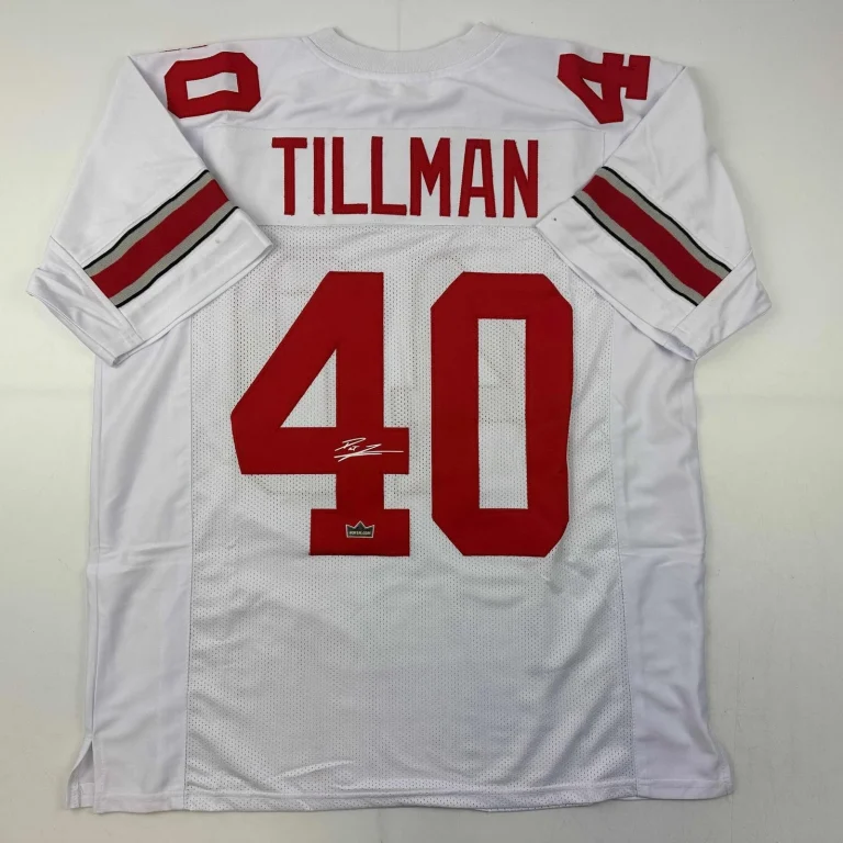 Facsimile Autographed Pat Tillman Arizona White Jersey Size Men's XL