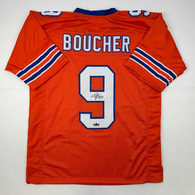 Facsimile Autographed Adam Sandler Bobby Boucher Orange Jersey Men's XL