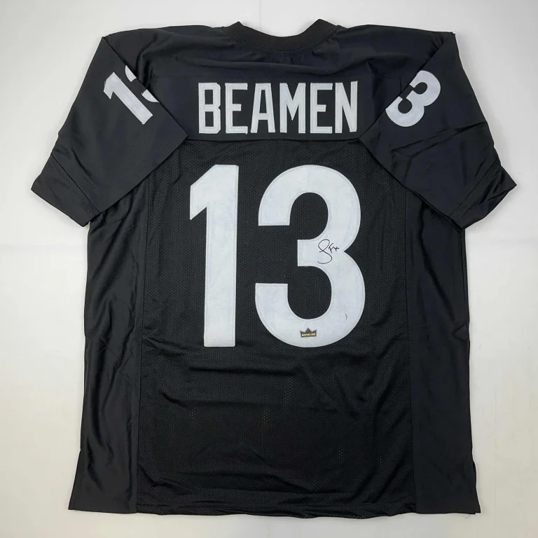 Facsimile Autographed Jamie Foxx Willie Beamen Black Jersey Size Mens XL
