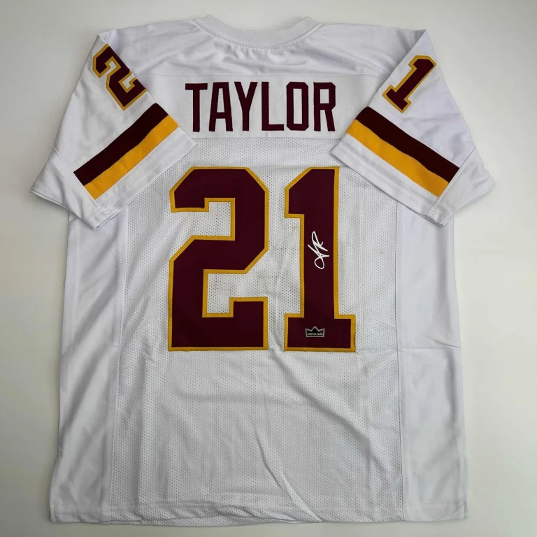 Facsimile Autographed Sean Taylor Washington White Jersey Size Men's XL