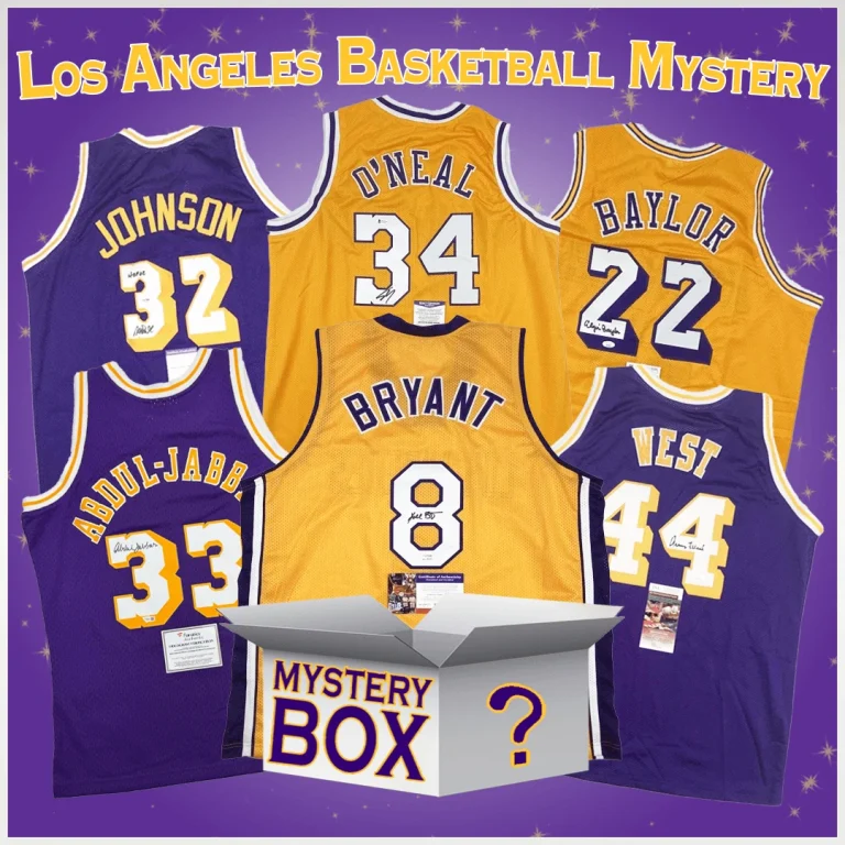Autographed/Signed Los Angeles Jersey Mystery Box with PSA JSA or BAS COA