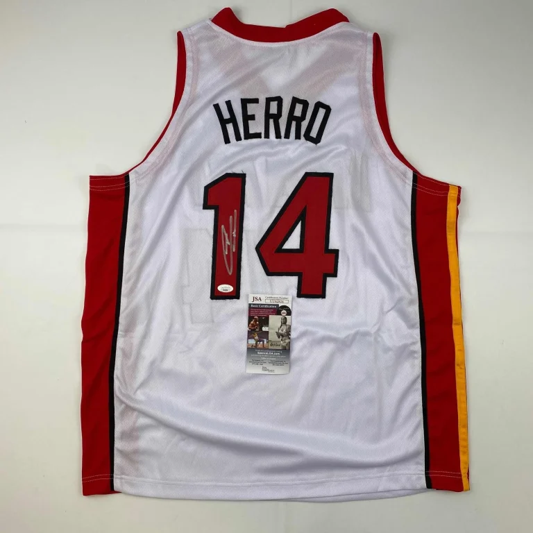 Autographed/Signed Tyler Herro Miami White Basketball Jersey JSA COA