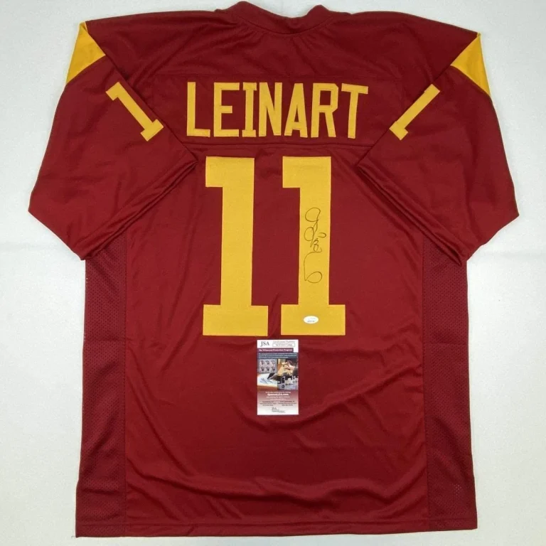 Autographed/Signed Matt Leinart USC Southen Cal Red College Jersey JSA COA