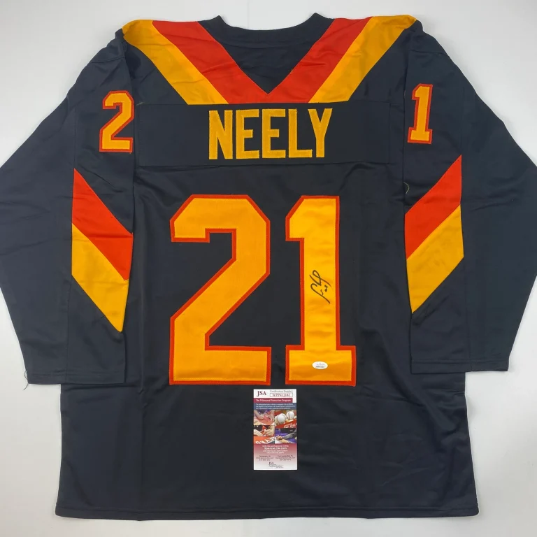 Autographed/Signed Cam Neely Vancouver Black Hockey Jersey JSA COA