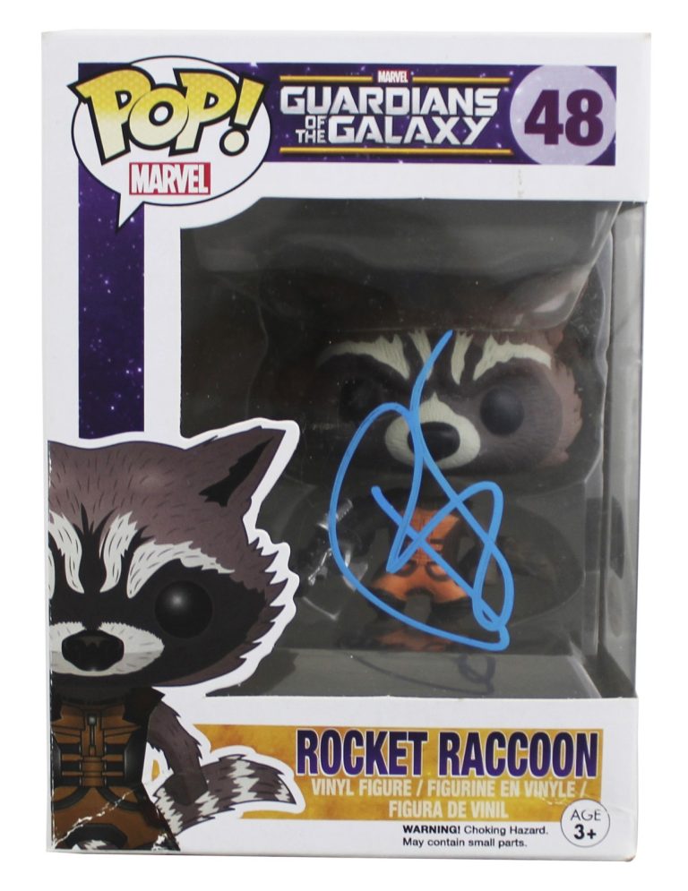 Bradley Cooper Guardians of the Galaxy Signed #48 Funko Pop Figure BAS #BY031095