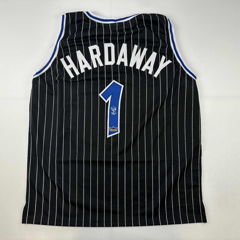 Facsimile Autographed Anfernee Penny Hardaway Orlando Black Reprint Jersey XL