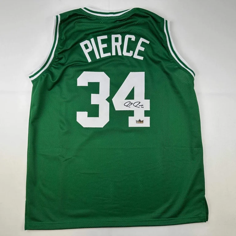 Facsimile Autographed Paul Pierce Boston Green Reprint Jersey Size Men's XL
