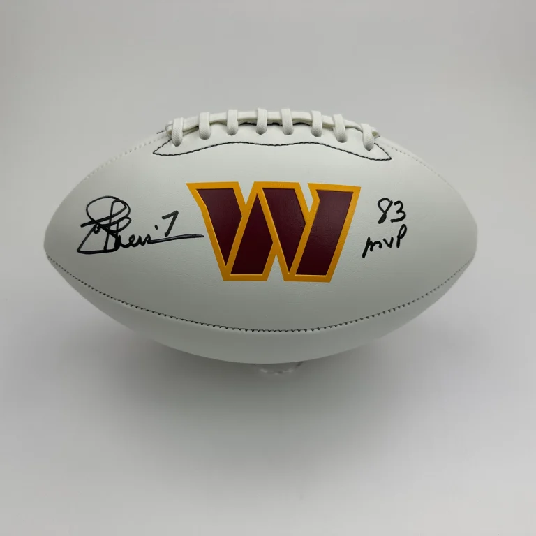 Autographed/Signed Joe Theismann 83 MVP Washington F/S Logo Football JSA COA